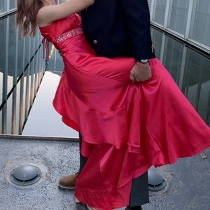 Pink Masquerade Prom Dress